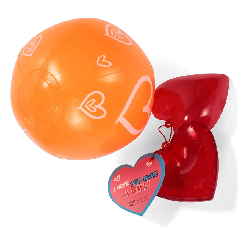 Valentine Beach Balls, 28 Pcs