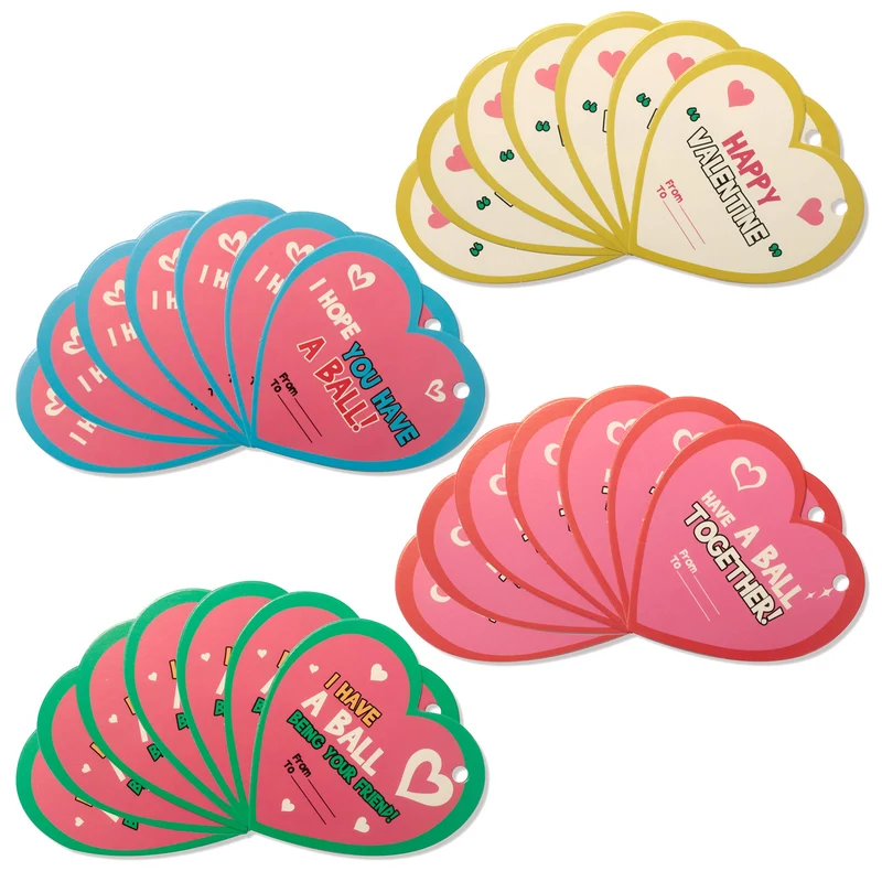 Valentine Beach Balls, 28 Pcs