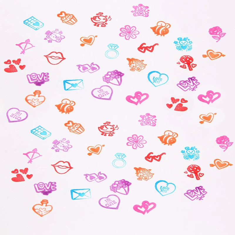 50 pieces Valentines Day Stamps
