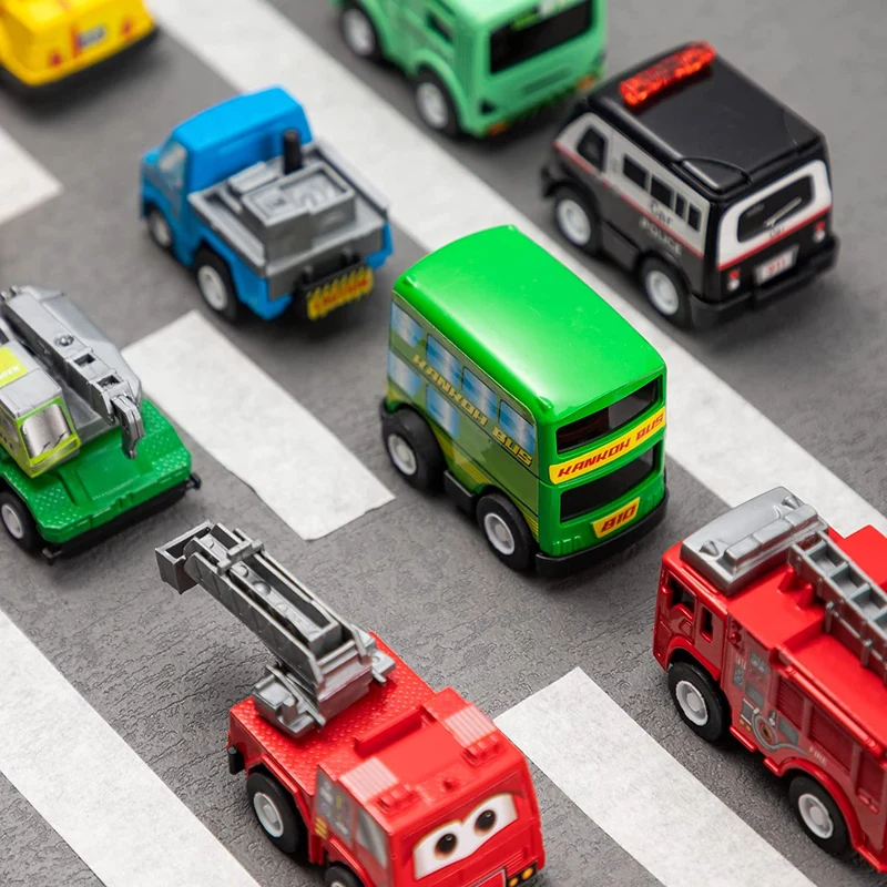 18 Pcs Pull Back City Cars and Trucks Toy