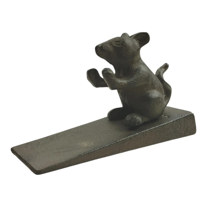 Maus Türstopper aus Gusseisen