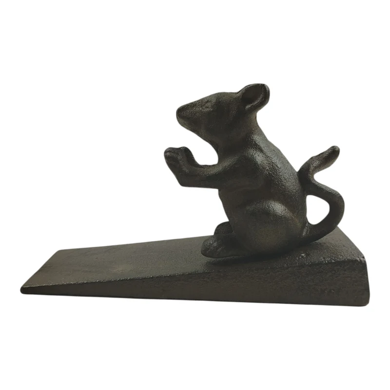 Maus Türstopper aus Gusseisen