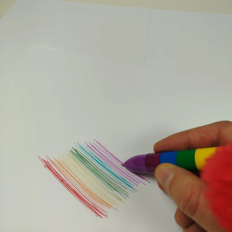 Regenbogen Kugelschreiber Stift LGBTQ Kuli mit 6-farbigen Minen