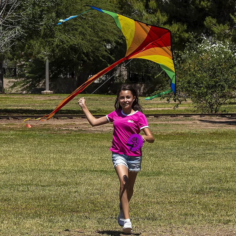 Big Delta Kite (Red, Green, Purple), 3 Pack