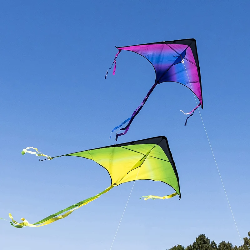 Big Delta Kite (Red, Green, Purple), 3 Pack