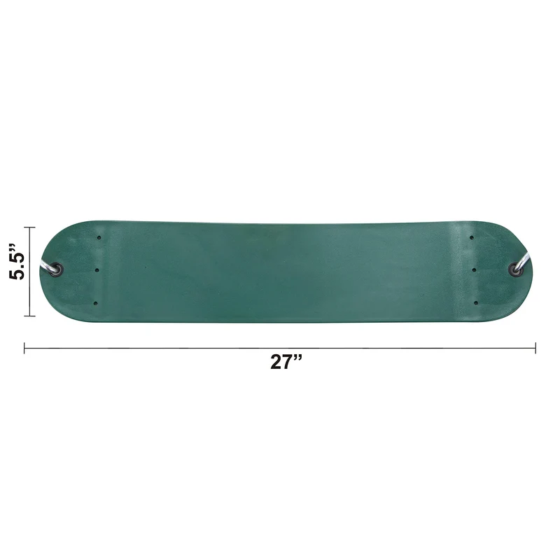 TURFEE - Green Swing Seats with 66in Chain, 2 Pack
