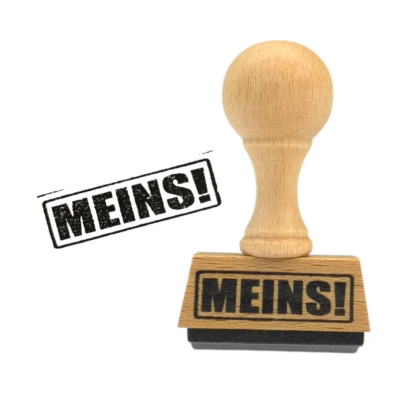 Meins! Holzstempel