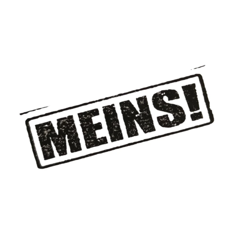 Meins! Holzstempel