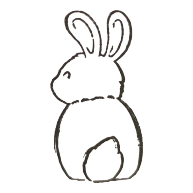 Hase Holzstempel