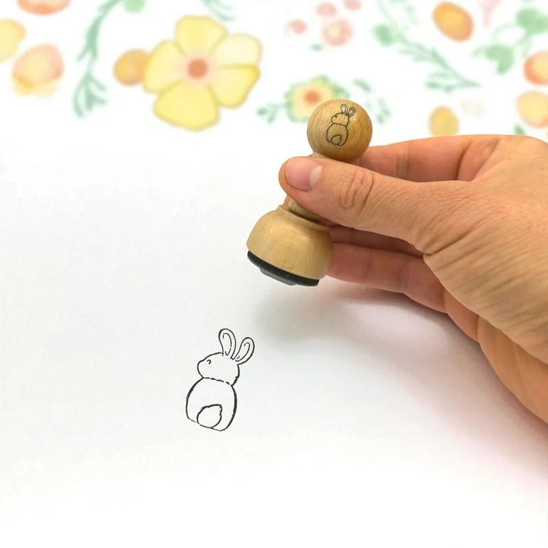 Hase Holzstempel