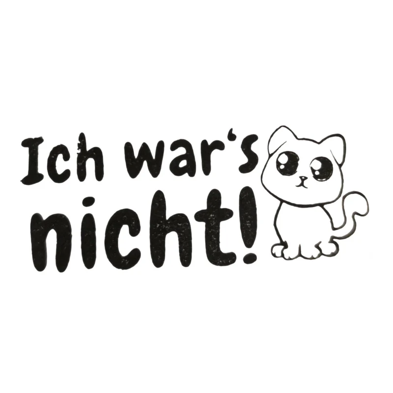 Ich wars nicht! Holzstempel mit Katze