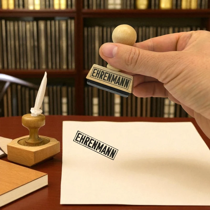 Ehrenmann Holzstempel