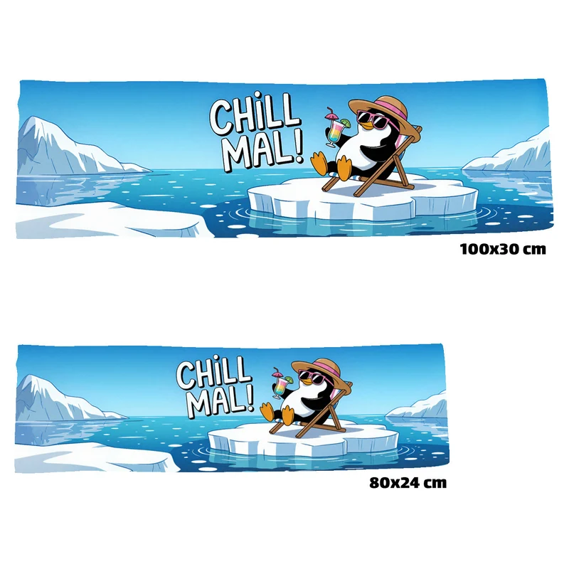 Pinguin Chill Mal Eishandtuch für Tierfreunde