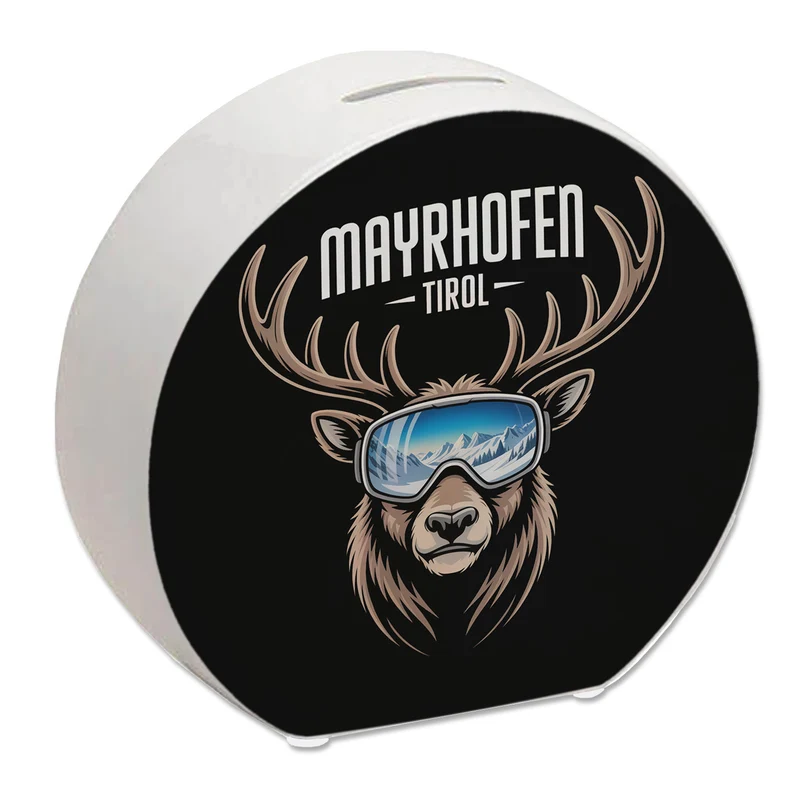 MAYRHOFEN Tirol Spardose mit coolem Hirsch