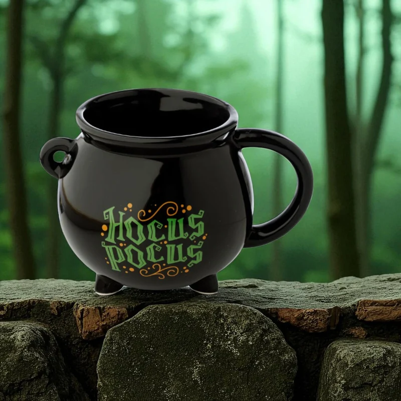 Hexenkessel Kaffeebecher - Hokus Pokus Tasse für Halloween