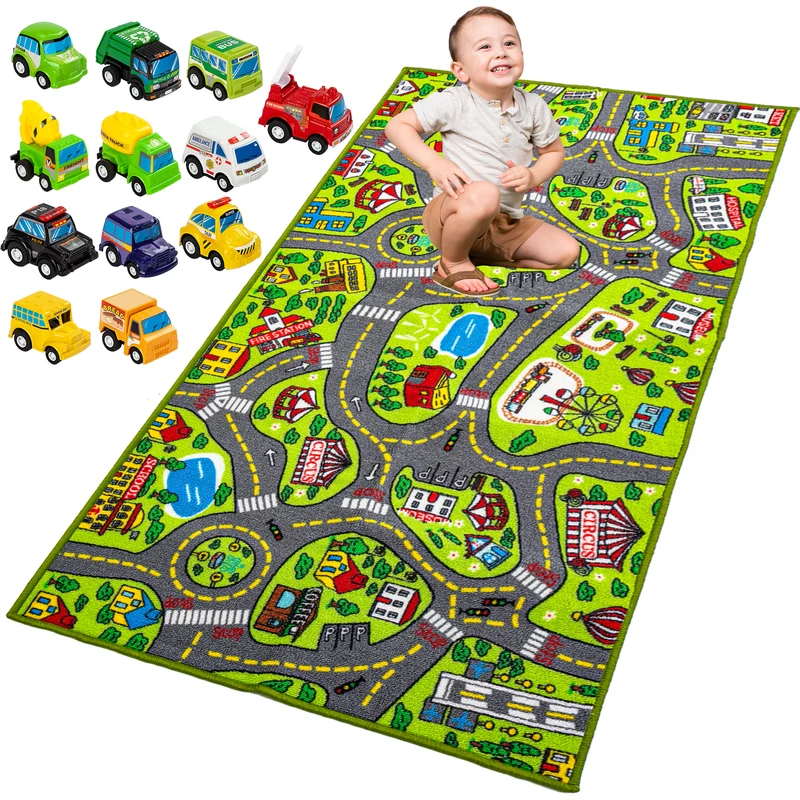 Joyin Playmat City Life Carpet Playmat w/ Cars