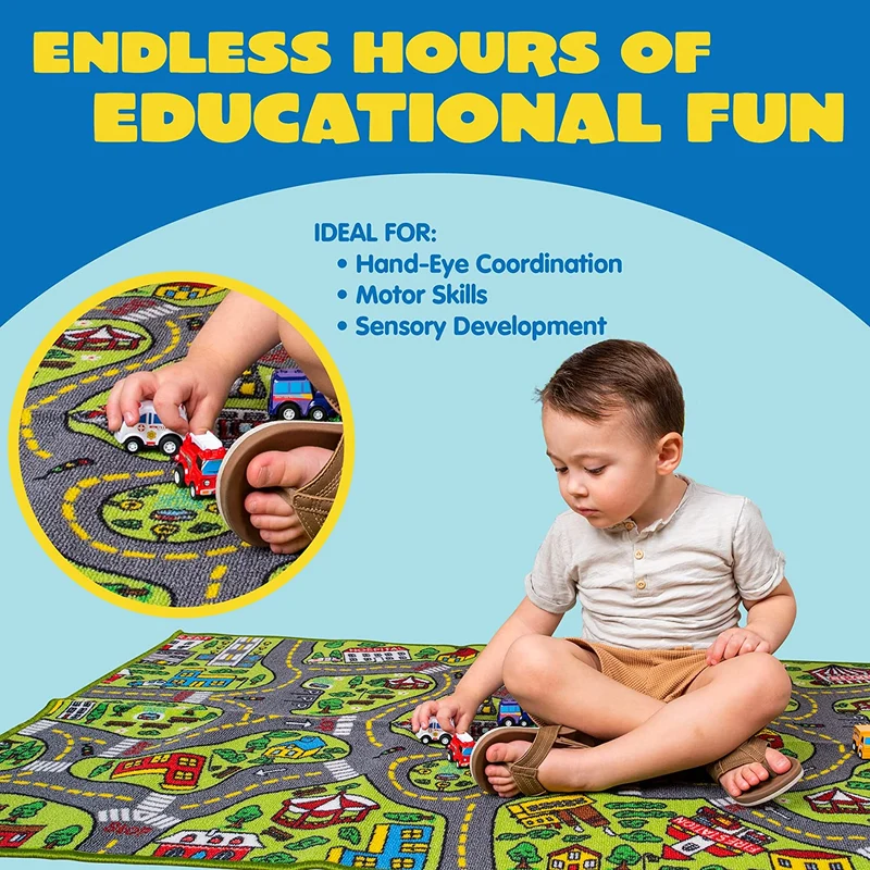 Joyin Playmat City Life Carpet Playmat w/ Cars