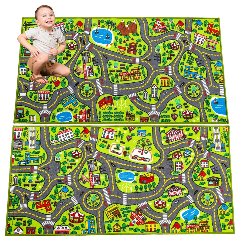 Joyin Playmat City Life Carpet Playmat, 2 Pack
