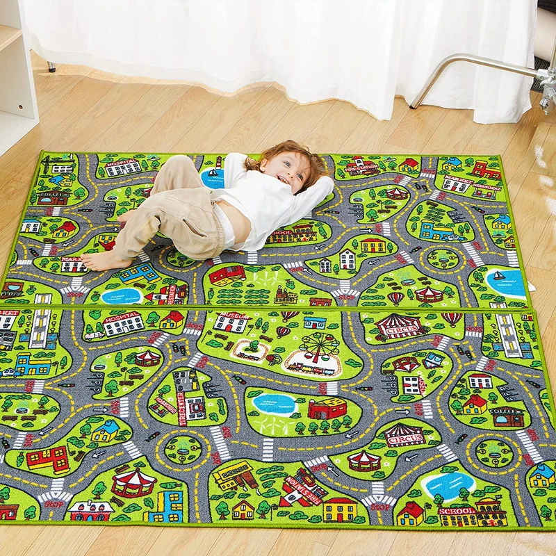 Joyin Playmat City Life Carpet Playmat, 2 Pack