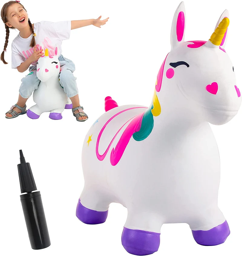 Joyin Bouncy Unicorn Hopper (White)