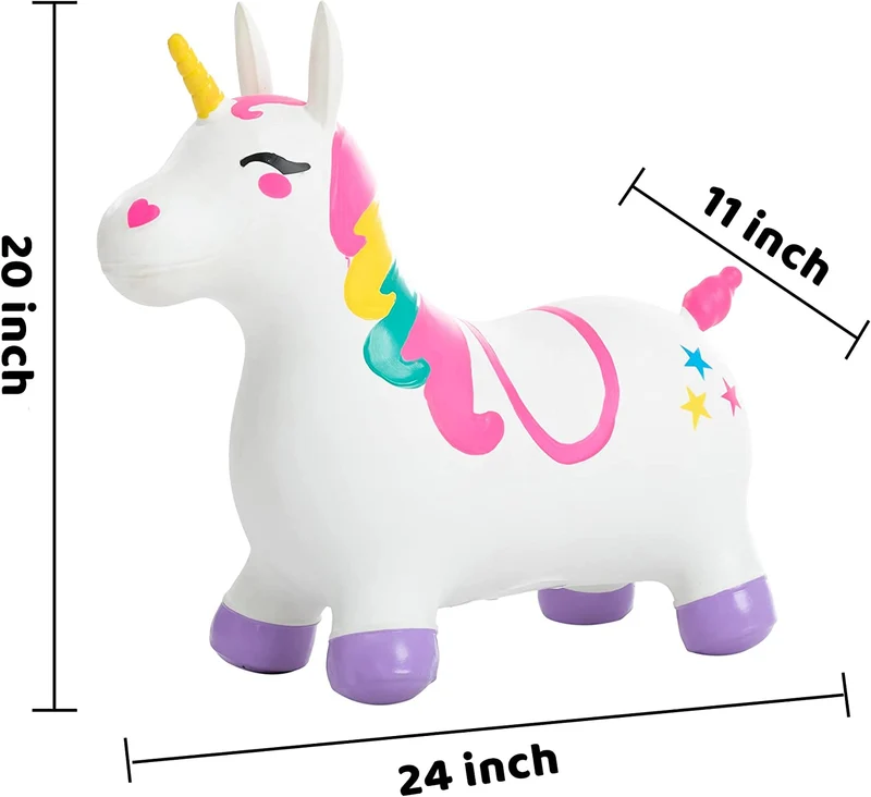 Joyin Bouncy Unicorn Hopper (White)