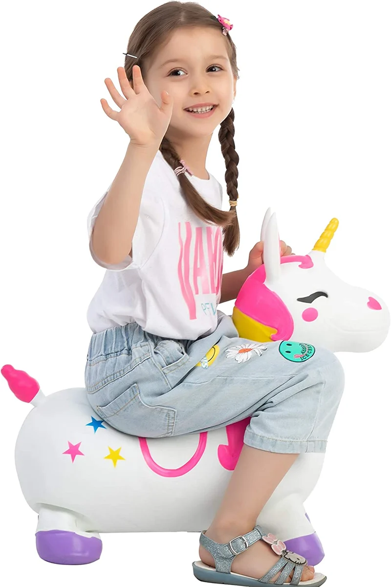 Joyin Bouncy Unicorn Hopper (White)