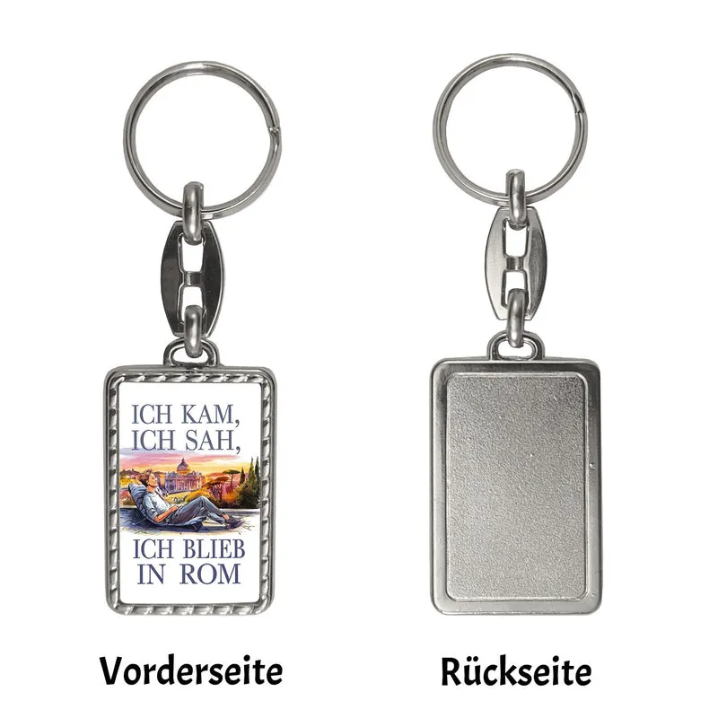 Ich kam, ich sah, ich blieb in Rom Schlüsselanhänger