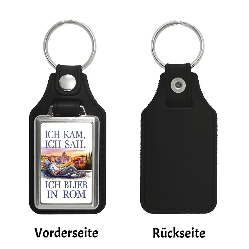 Ich kam, ich sah, ich blieb in Rom Schlüsselanhänger
