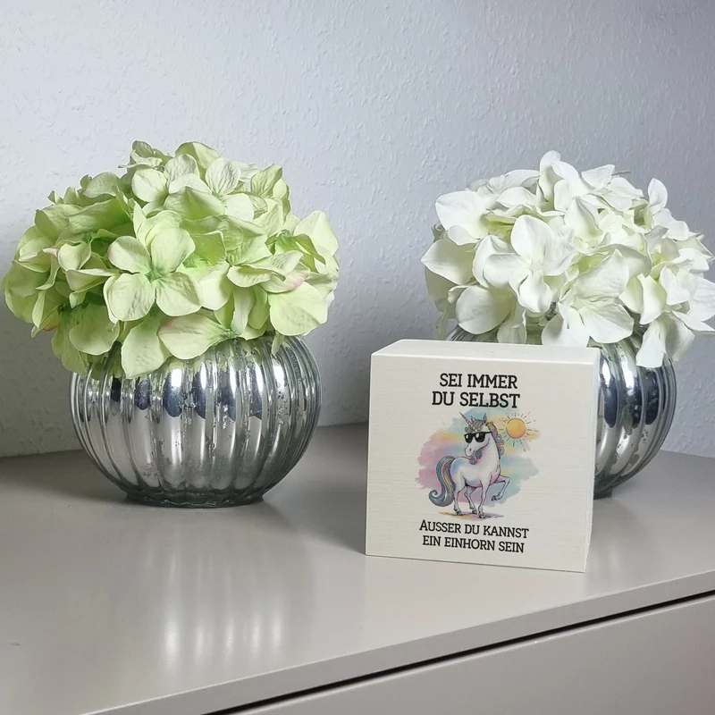 Einhorn mit Sonnenbrille Spardose Sei ein Einhorn