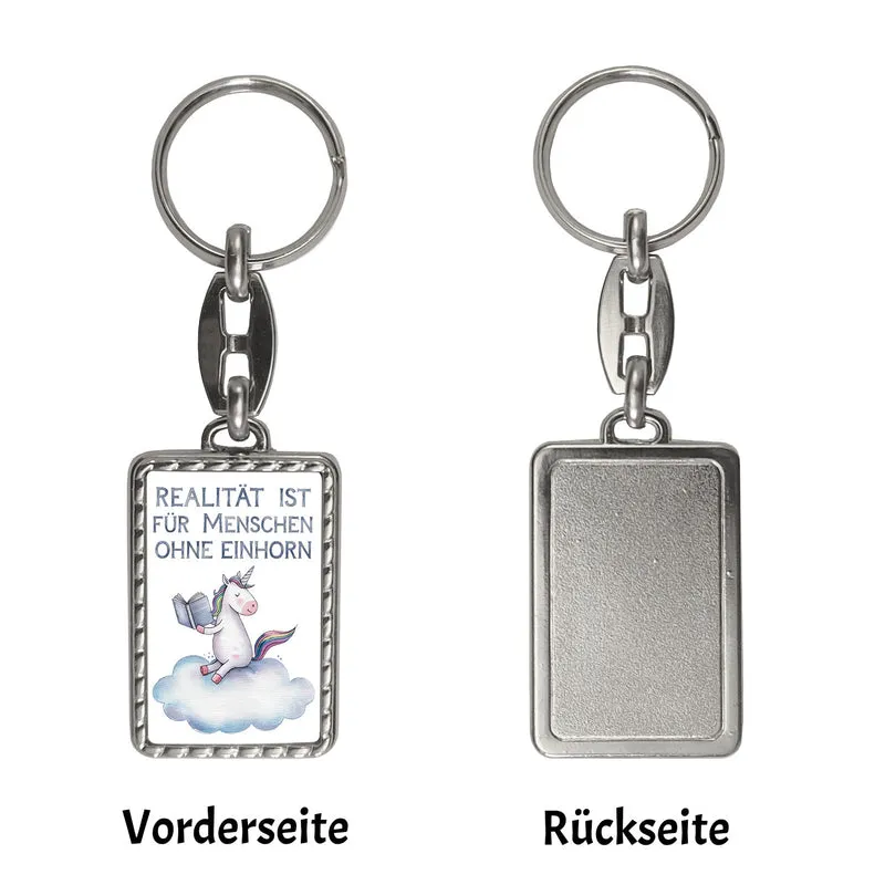 Realität ist für Menschen ohne Einhorn Schlüsselanhänger