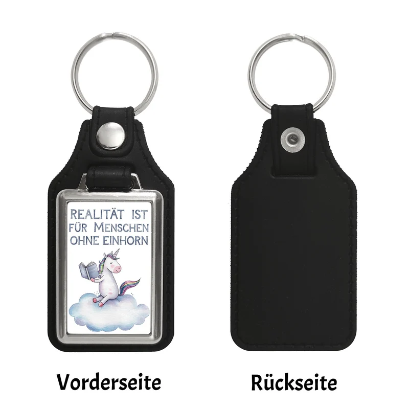 Realität ist für Menschen ohne Einhorn Schlüsselanhänger