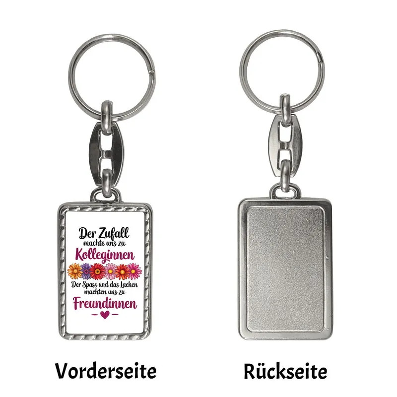 Beste Kollegin Schlüsselanhänger mit Spruch nicht nur Kolleginnen sondern Freundinnen