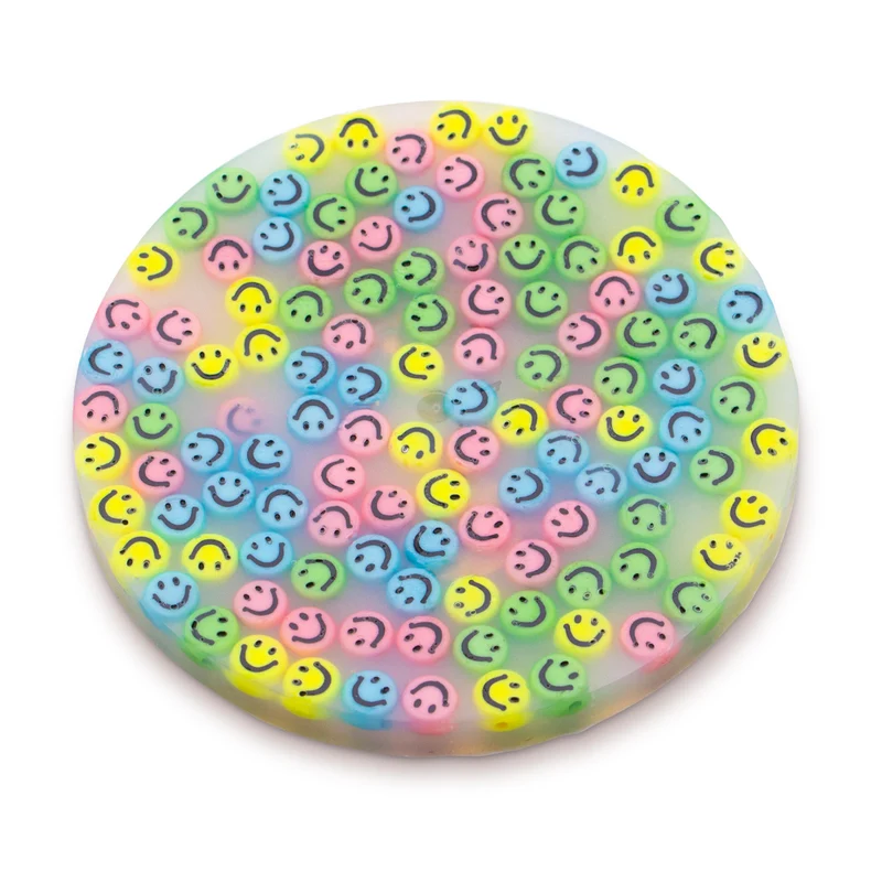 Smile Gesichter Bastelset Pastell Armband DIY Set