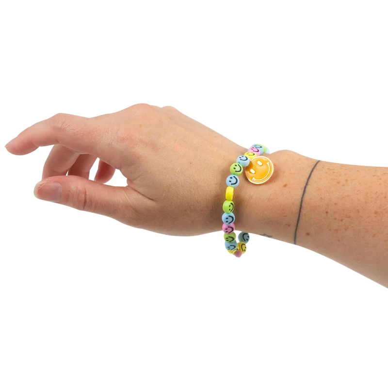 Smile Gesichter Bastelset Pastell Armband DIY Set