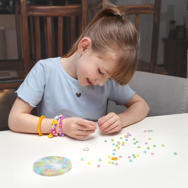 Smile Gesichter Bastelset Pastell Armband DIY Set