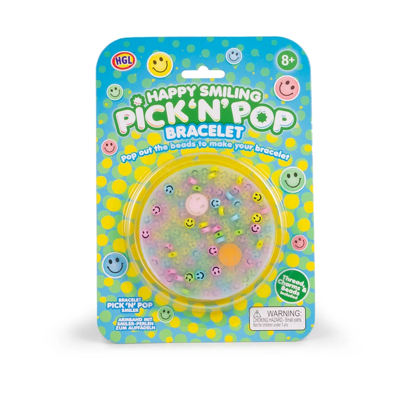 Smile Gesichter Bastelset Pastell Armband DIY Set