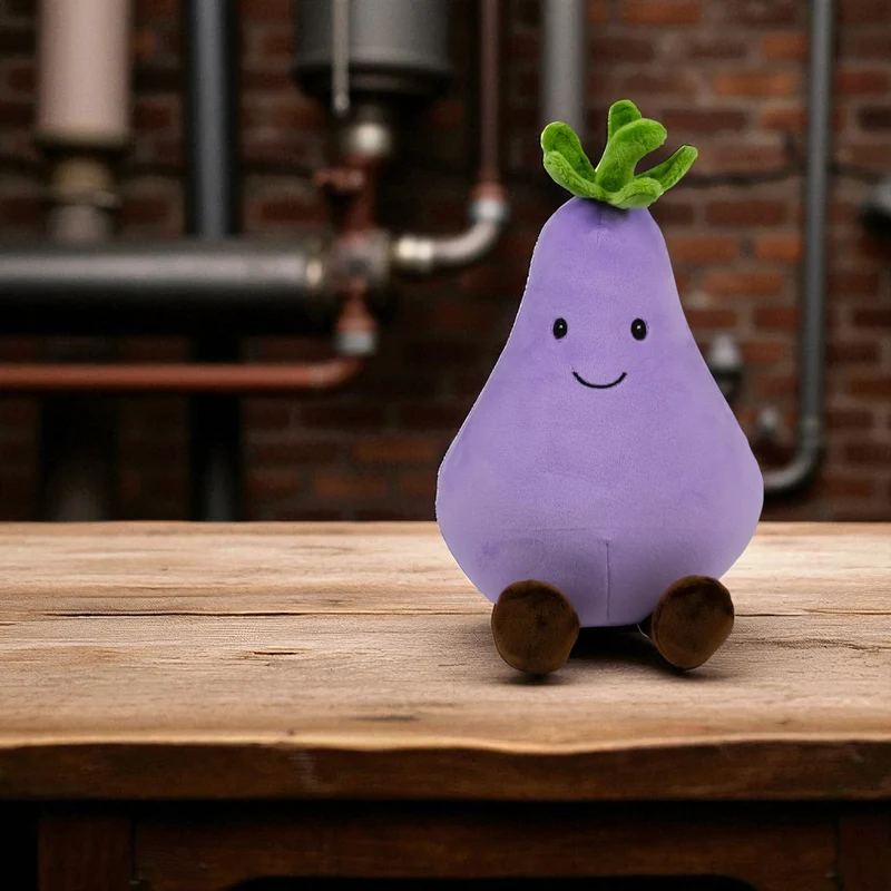 Kawaii Aubergine Animigos Funky Friends Kuscheltier