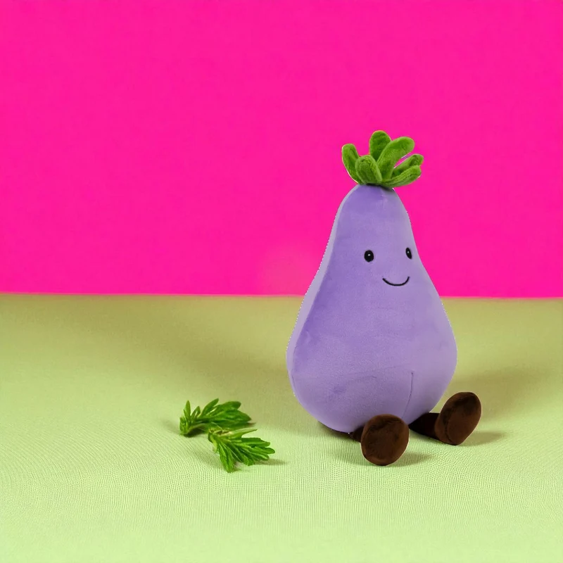 Kawaii Aubergine Animigos Funky Friends Kuscheltier