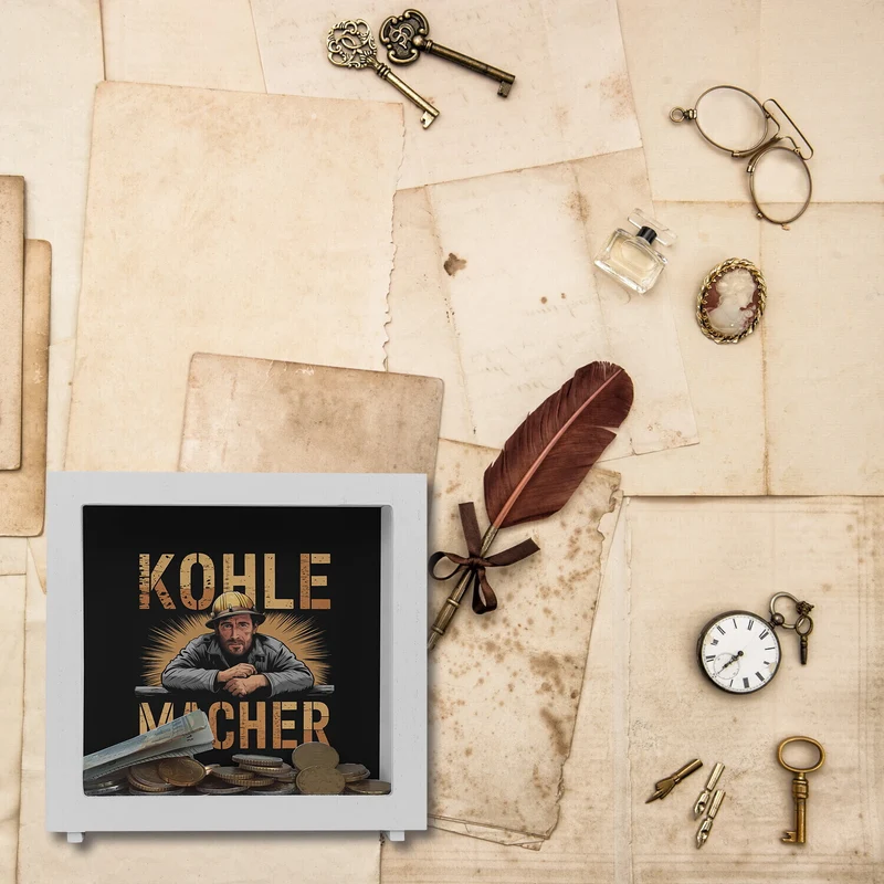 Kohlearbeiter - Kohlemacher Spardose für Nostalgie-Fans
