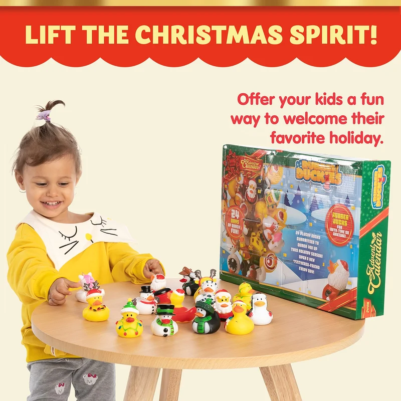 24 Days Christmas Advent Calendar Rubber Ducks