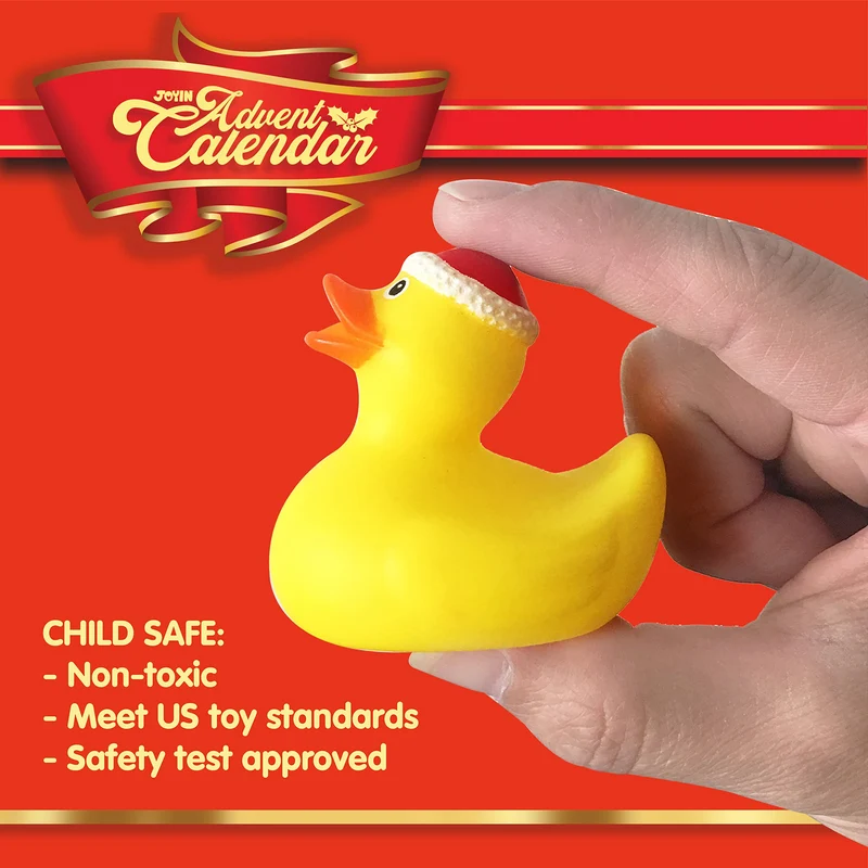 24 Days Christmas Advent Calendar Rubber Ducks