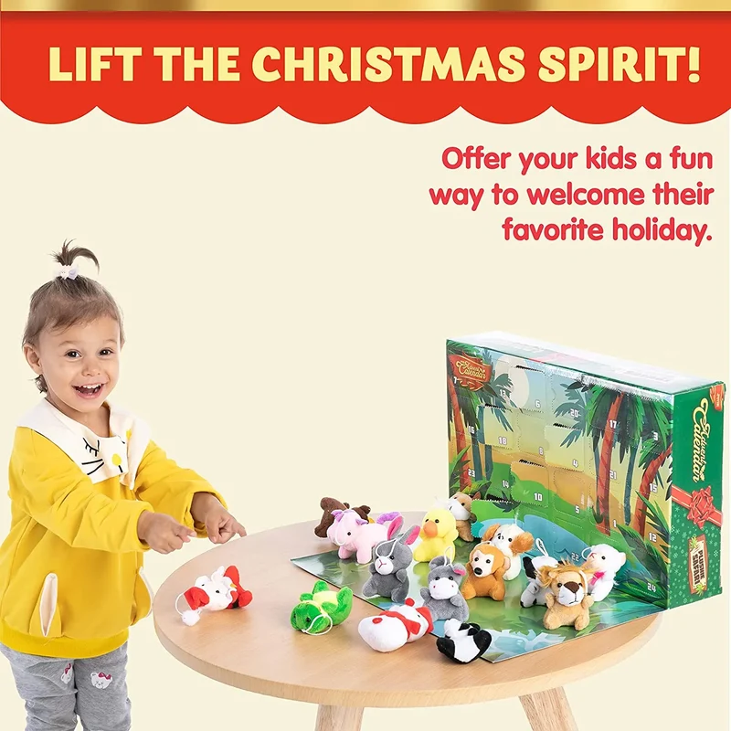 Advent Calendar Animal Plush Toys