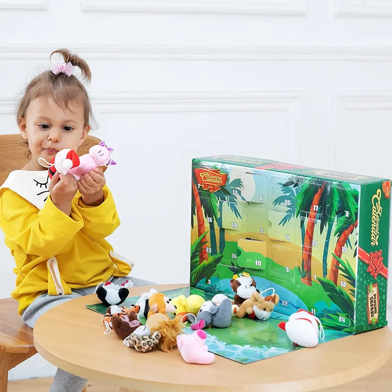 Advent Calendar Animal Plush Toys