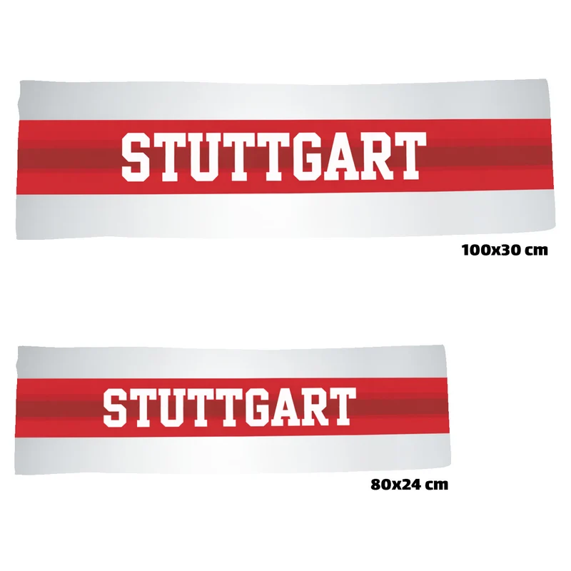 Stuttgart Eishandtuch mit rotem Brustring