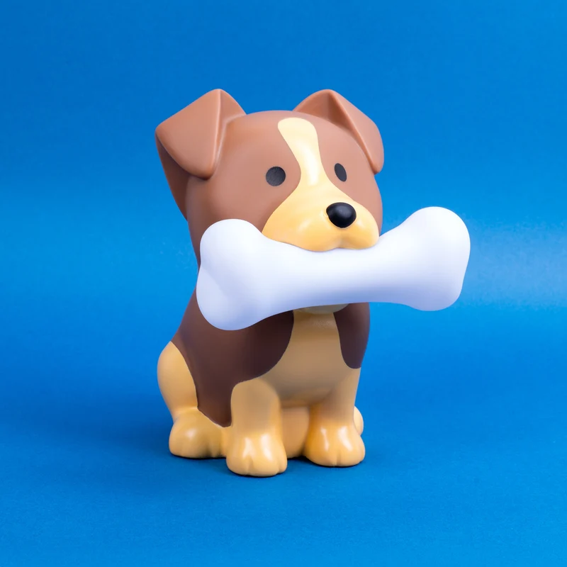 Hund mit Knochen Dekolampe