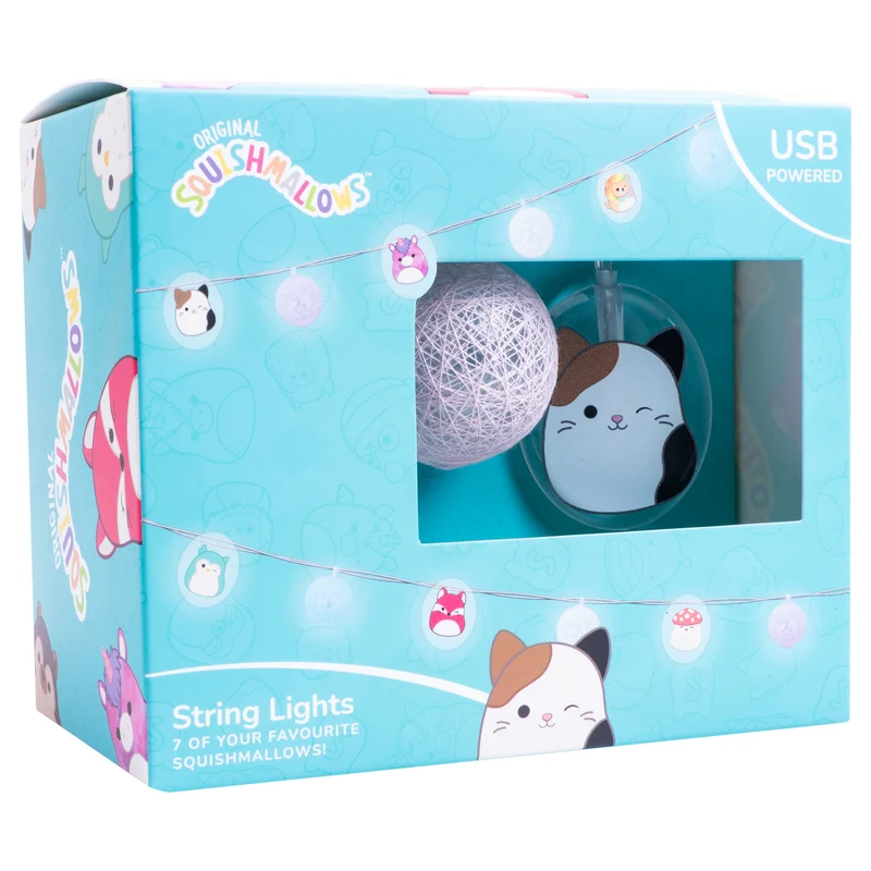 Squishmallows Lichterkette mit USB-Kabel