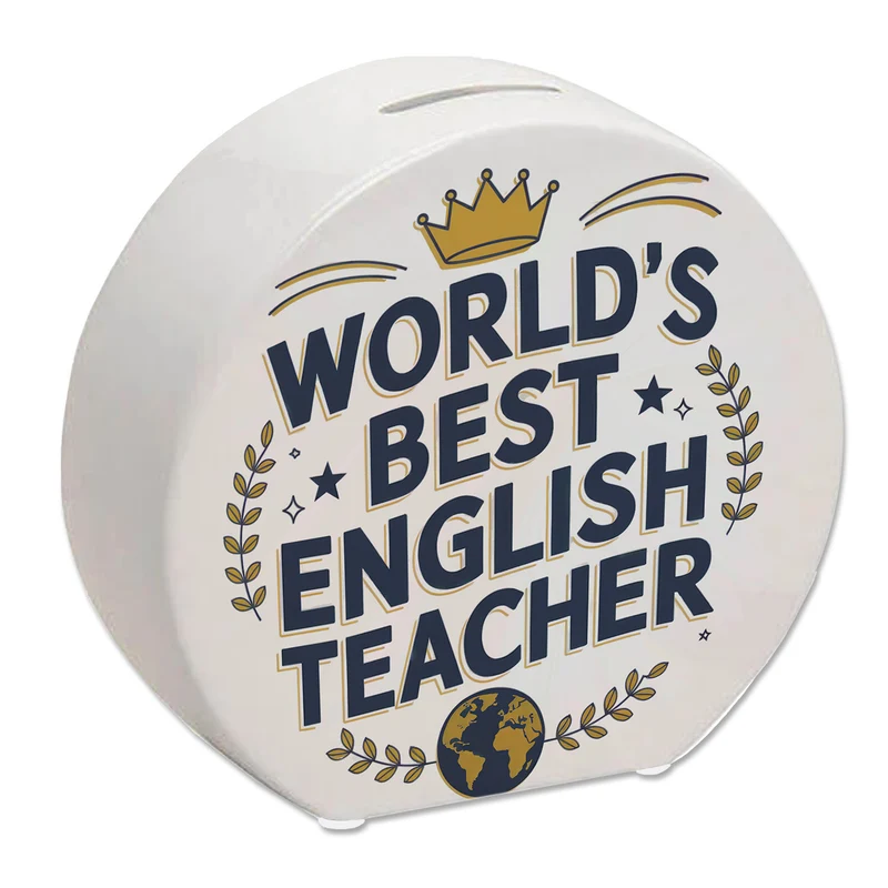 World´s best english teacher Spardose für Englischlehrer mit Spruch