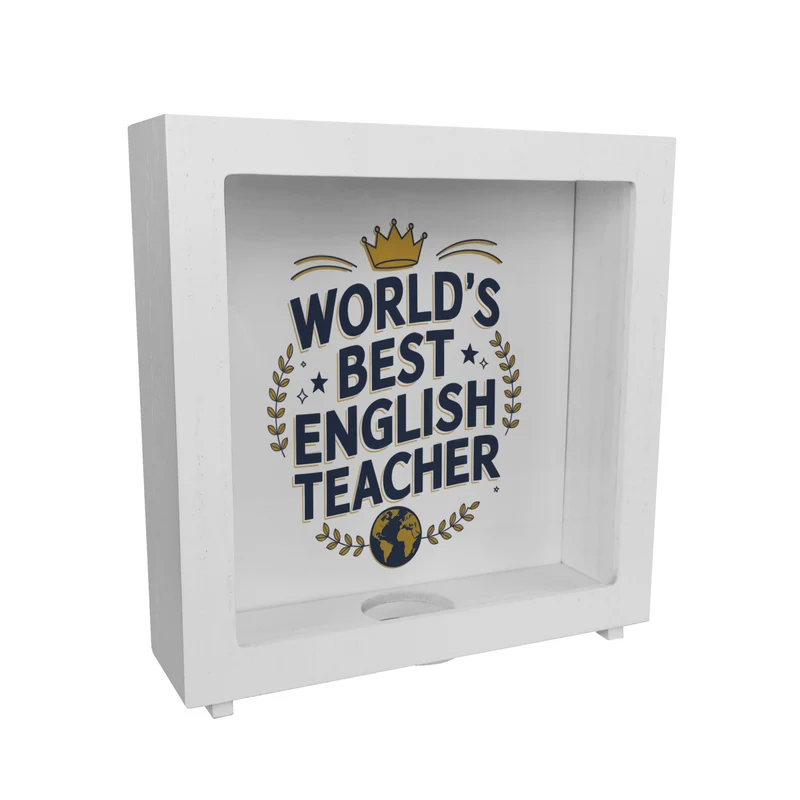 World´s best english teacher Spardose für Englischlehrer mit Spruch