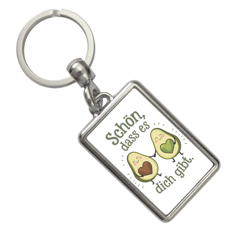 Avocado Herzkerne Schlüsselanhänger Schön dass es Dich gibt