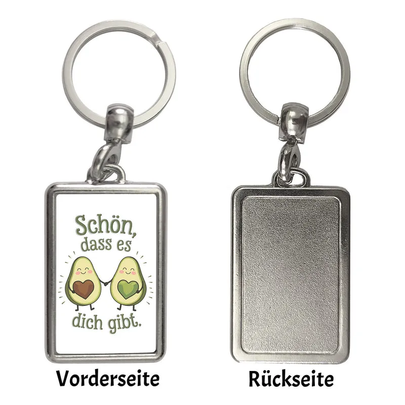 Avocado Herzkerne Schlüsselanhänger Schön dass es Dich gibt